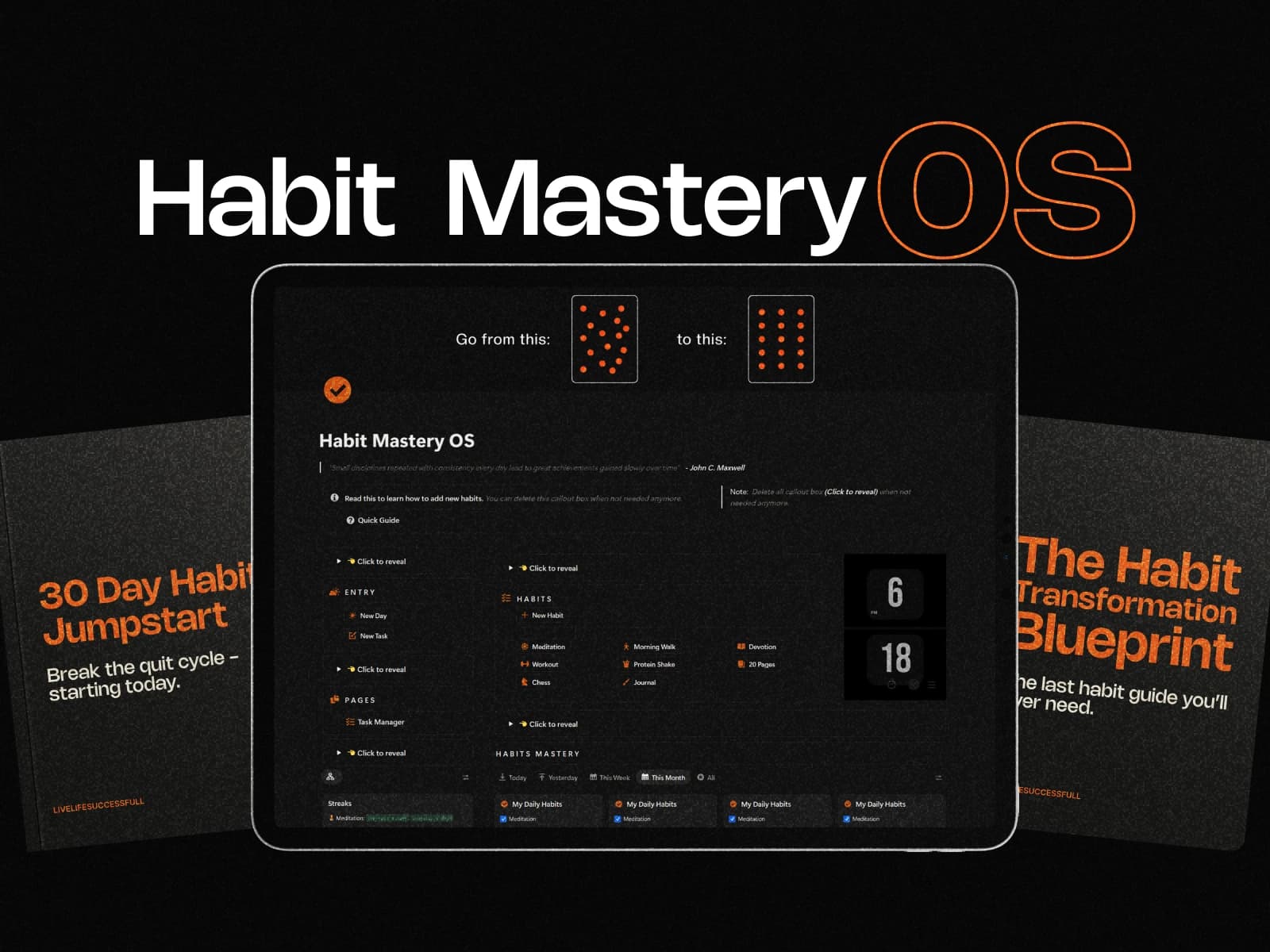 Habit Transformation OS — Notion dashboard screenshot