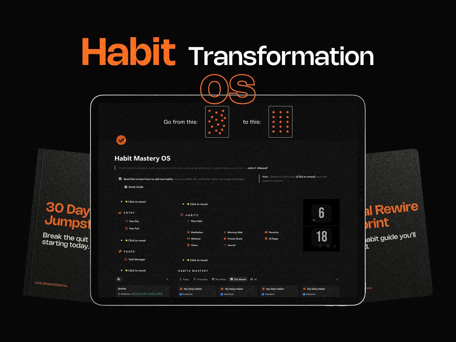 Habit Transformation OS — Notion dashboard screenshot